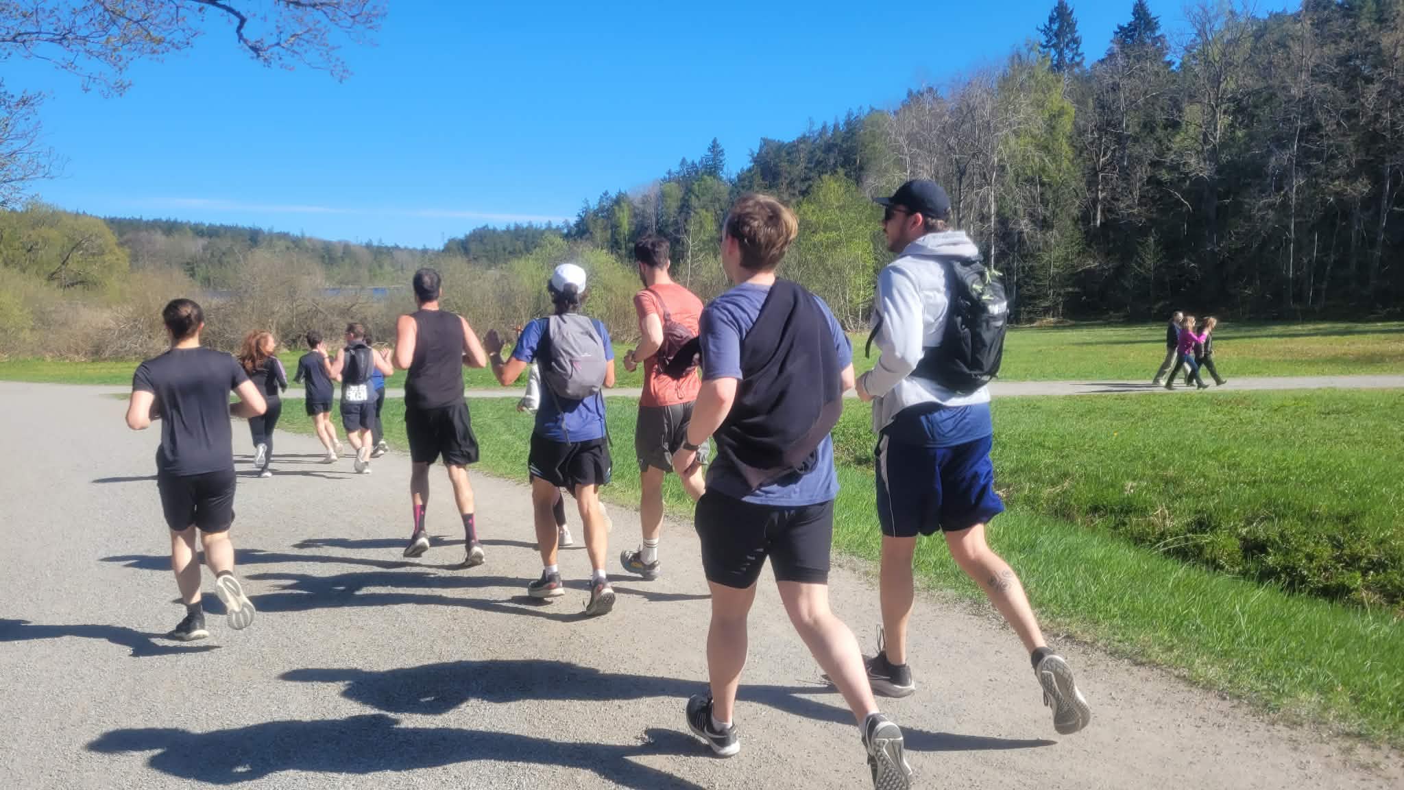 Social Run Club löpargrupp i Nackareservatet, Stockholm