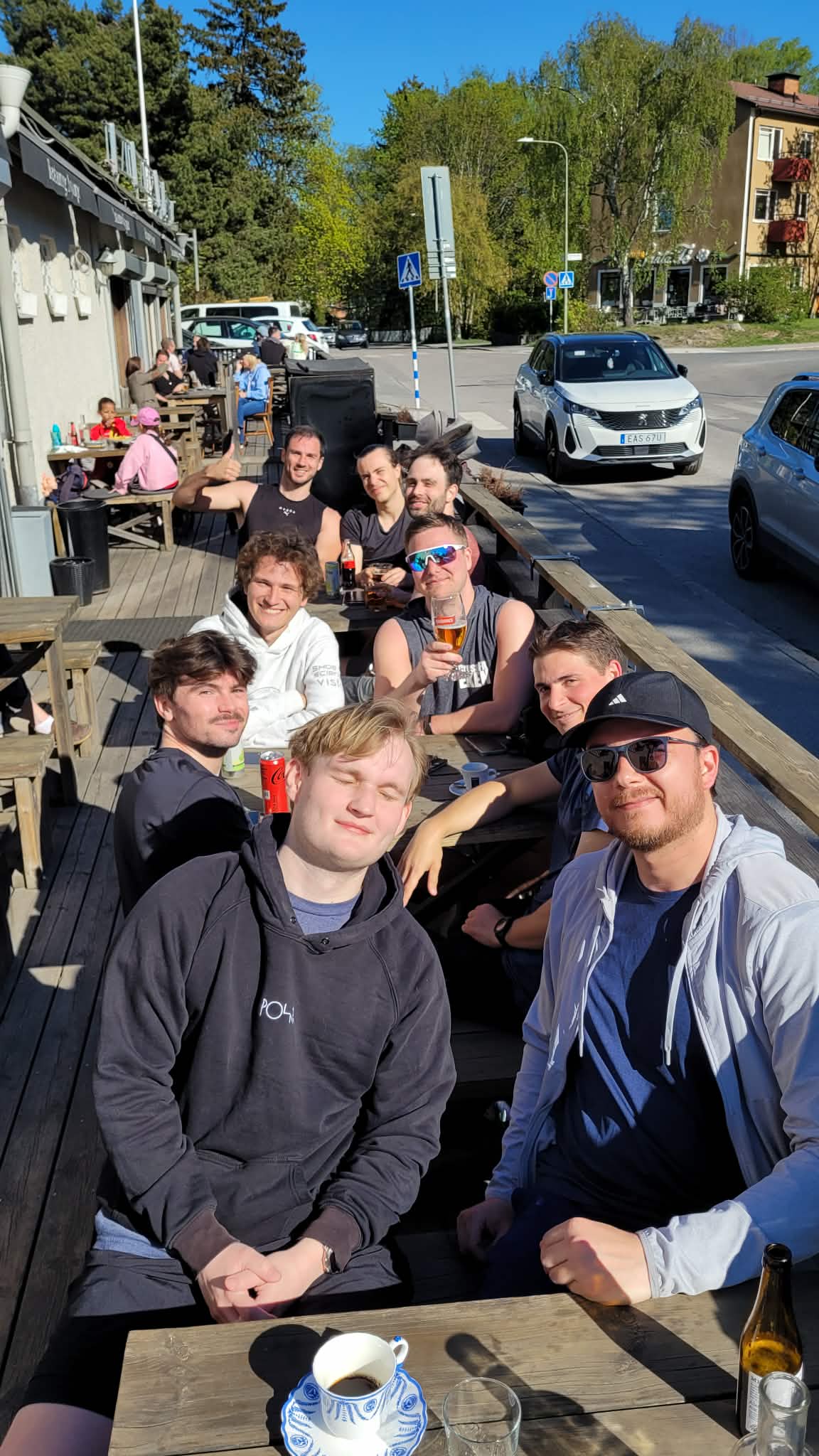 Stämning från en Social Run Club-löpning i Stockholm